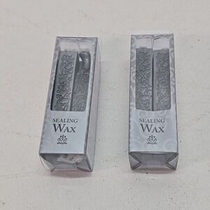 Gartner Studios Wick Style Sealing Wax Sticks - Silver Lot Of 2